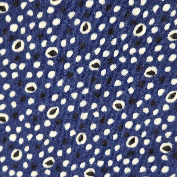 Steve’s Jeans Women’s Navy/White Top L Minimalist Chic Monochrome Patterncore - Picture 5 of 13